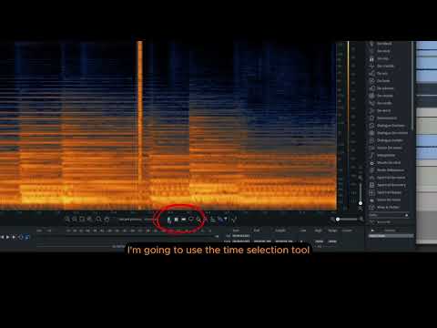 iZotope RX - Using Spectral Repair to remove digital glitch/noise.