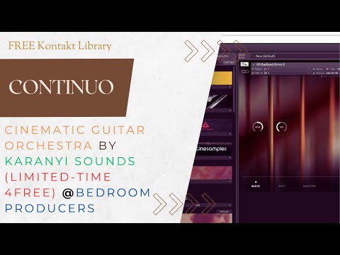 CONTINUO - Cinematic Guitar Orchestra Kontakt Library by Karanyi Sounds (Limited-Time 4FREE)