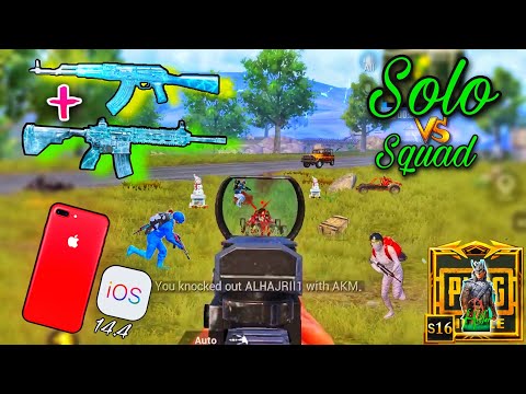 IPHONE 7 PLUS PUBG 2021 (40FPS) !! SOLO VS SQUAD GAMEPLAY