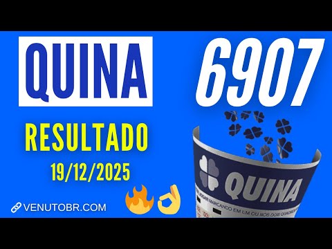 Vídeo: Resultado Quina 6907: números sorteados e premiação