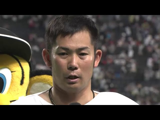 タイガース岩田投手ヒーローインタビュー 2014/6/1 ファイターズ対タイガース