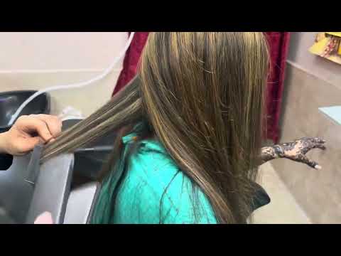 Ash gold highlights | hair streaking | how to...