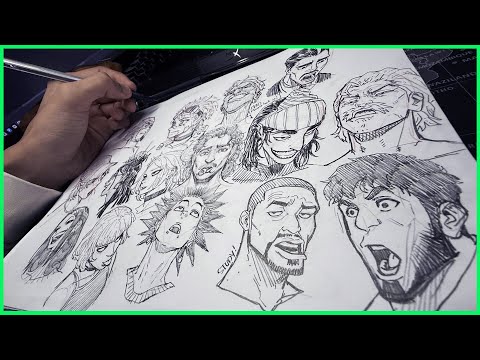 Drawing Heads in Different Angles, Expressions and Style