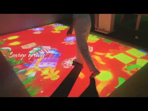 Moveable portable all in one interactive projector