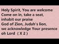 We Acknowledge You by Karen Clark Sheard with lyrics