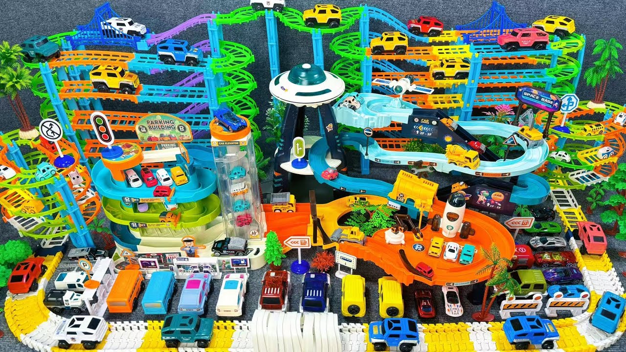 16 minutes of satisfying Mars base orbit and off-road vehicle orbit  toy ASMR | Toy