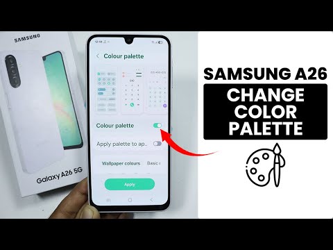How to Change Accent Colour in Samsung A26 - Notification Bar Colour Change