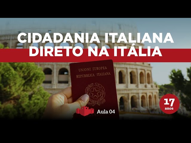 Aula 3: Cidadania italiana diretamente na Itália: processo administrativo residindo na Itália