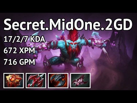 Dota Memories Secret.MidOne.2GD - Huskar highlights - Game 3218431221 - Dota 2