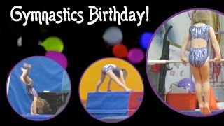 Gymnastics, Cupcakes, and Glow in the Dark Balloons Birthday | Crazy8Family