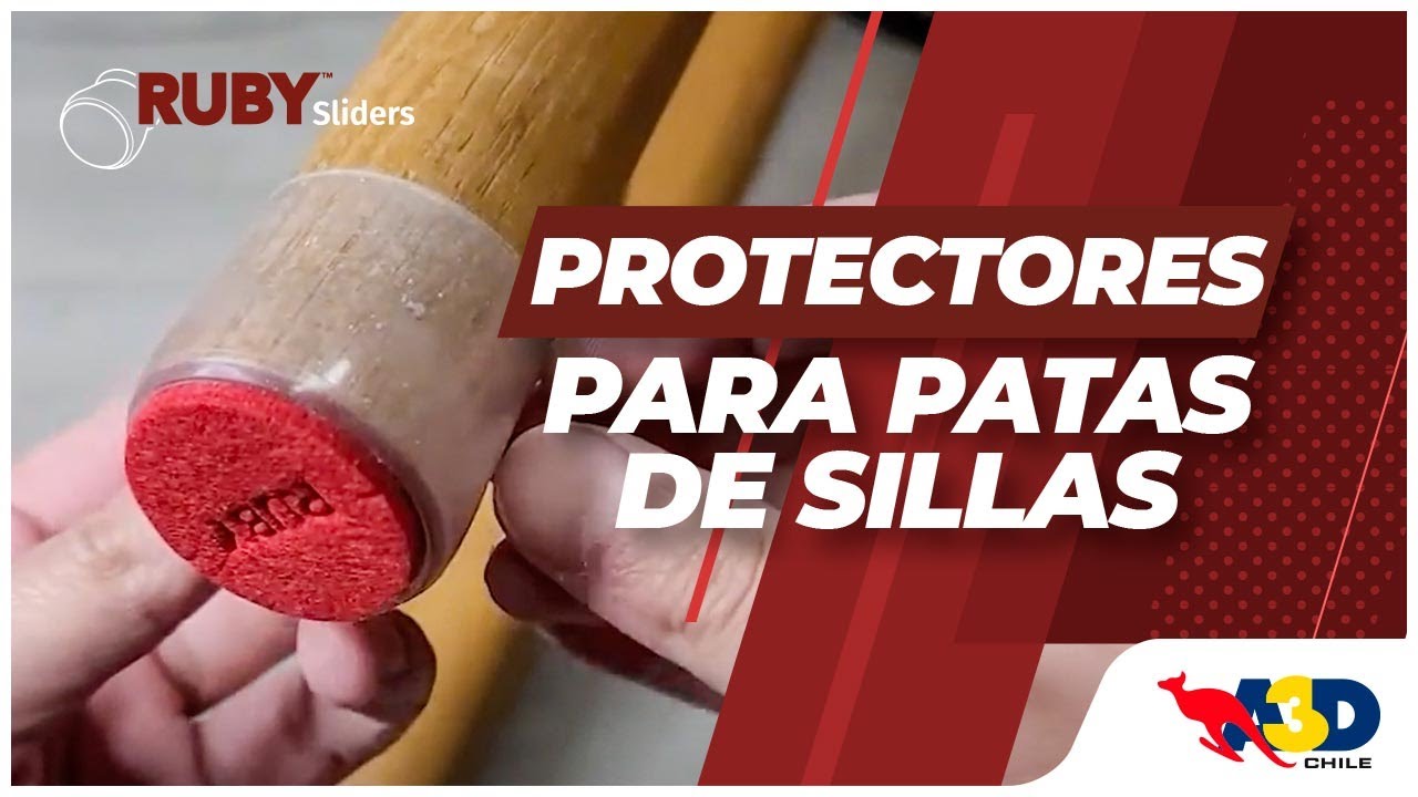 Protectores para patas de sillas y muebles Ruby Sliders 🪑 | A3D