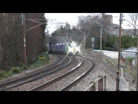 68004/68020 with 68028/68023 dit 6k73 Sellafield - Crewe flasks, 27th March 2018