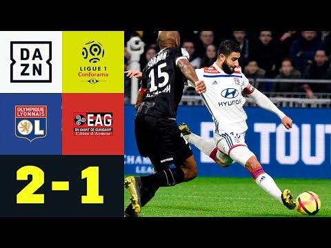 Nabil Fekir mit Tor zum Zungeschnalzen: Olympique Lyon - Guingamp 2:1 | Ligue 1 | DAZN Highlights