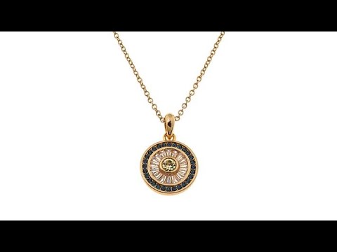 Real Collectibles by Adrienne Evil Eye Circle Pendant