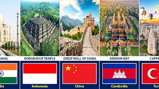 UNESCO World Heritage Sites From Different Countries