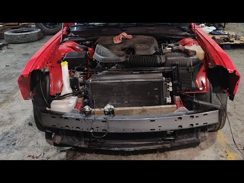 Dodge Challenger radiator core support replacement part 4