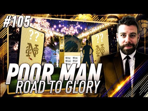 OMG WE PACK A HIGH RATED ICON ON THE ROAD TO GLORY!!!! Poor Man RTG #105 - FIFA 18 Ultimate Team