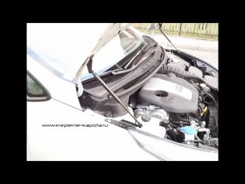 Пневмоупор капота Kia Ceed jd 2012-2016 v2 Hood lift system  shock absorbers