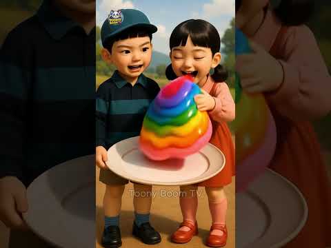 Squid Game Rainbow Dessert Slime! 🌈🍮 Edible ASMR Fun #SquidGame #SquidGame2 #SquidGame3 #AI #asmr