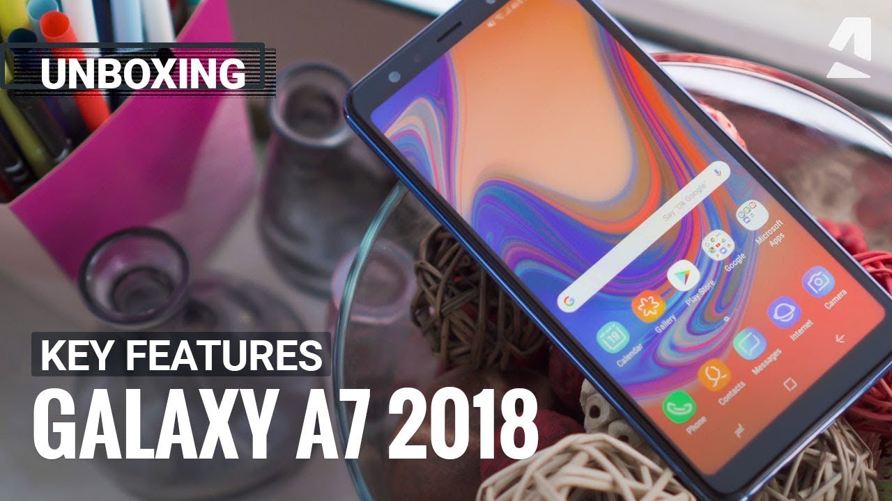 Samsung Galaxy A7 (2018) unboxing and key features