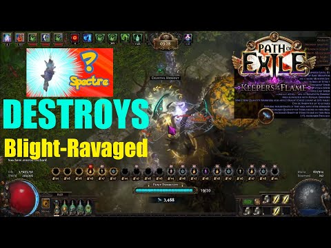 [PoE 3.27] New Spectre DESTROYS Blight-Ravaged Maps in Keepers League (Monsters Can't Move) - 1356
