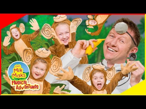 Five Little Monkeys Jumping On The Bed Sing-a-long | Nursery Rhymes and Kids Songs | The Mik Maks