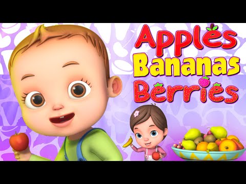 Apples And Bananas Song | Learn Fruits | Good Habits Song | Videogyan 3D Rhymes