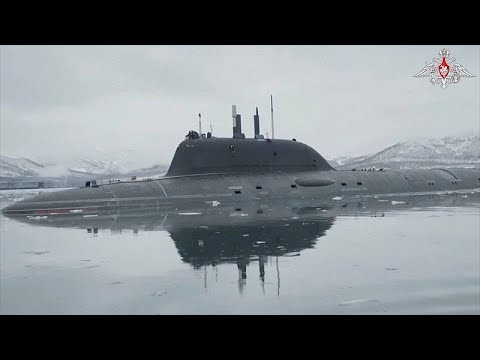 Video Thumbnail: Russian submarine Krasnoyarsk launches missiles during Pacific drill