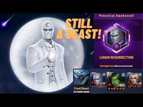 TRASCENDED MOON KNIGHT COMBAT HERO ABX 7.7M! (Rage) - CRYSTAL Coupon Winners - Marvel Future Fight