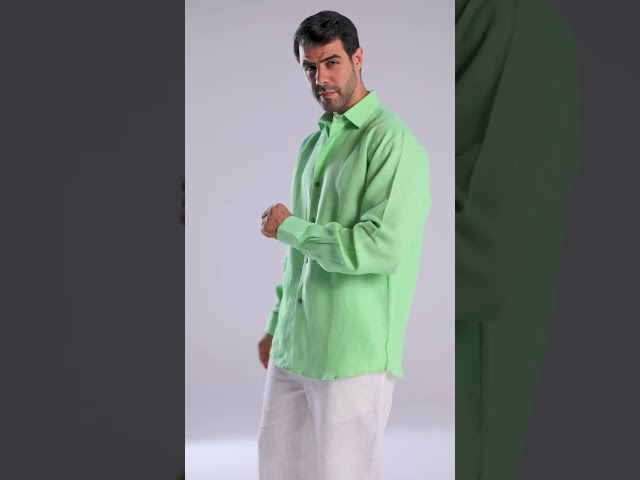 قميص اخضر فاتح