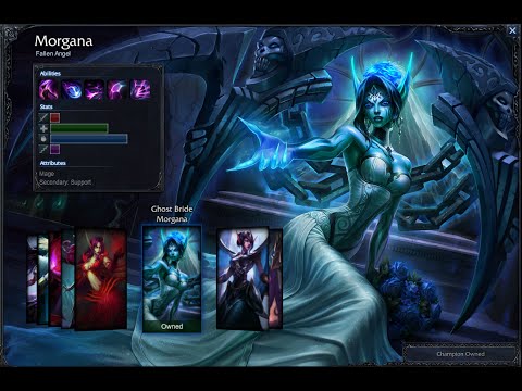 Ghost Bride Morgana Skin Spotlight Gameplay 1080p HD League Of Legends