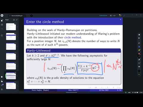 Kevin Hughes: What to do after Vinogradov’s Mean ValueTheorems?