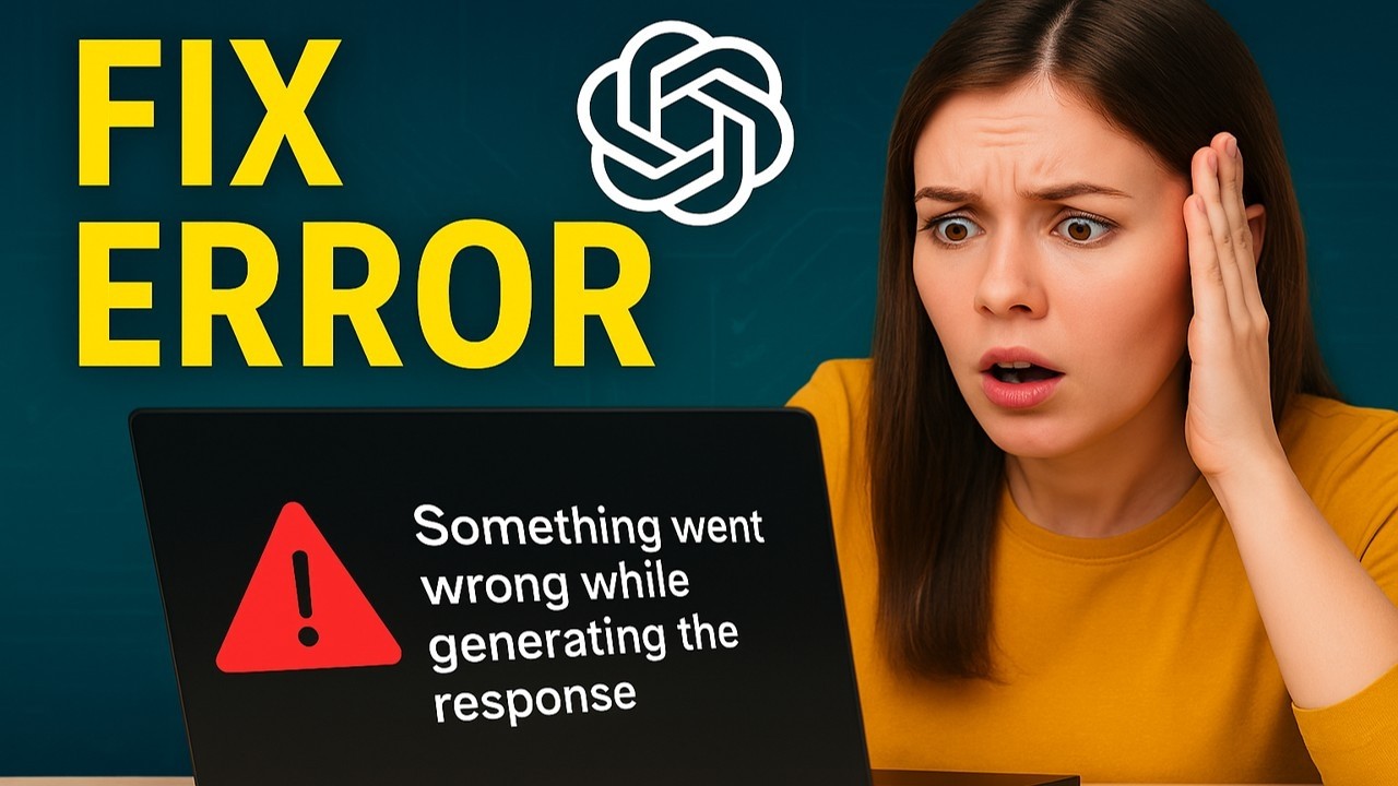 Fix Something went wrong while generating the response Error in ChatGPT | 100% Working