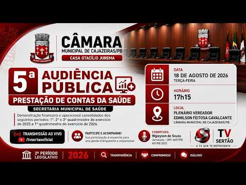 🏥 3ª AUDIÊNCIA PÚBLICA | PRESTAÇÃO DE CONTAS DA SAÚDE