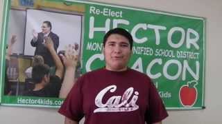 preview picture of video 'Community Video  - Re-Elect Hector Chacon for Montebello School Board - Hector4kids.com'