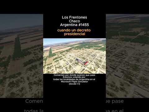 Los Frentones, Chaco desde el Microsoft Flight Simulator #losfrentones #chaco #msfs #argentina