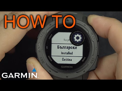 How to Change Garmin Instinct Language from Unknown Language