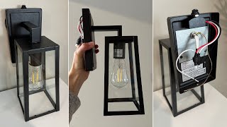 Gorgeous Modern Black Porch Light | Sunco Sconce Review