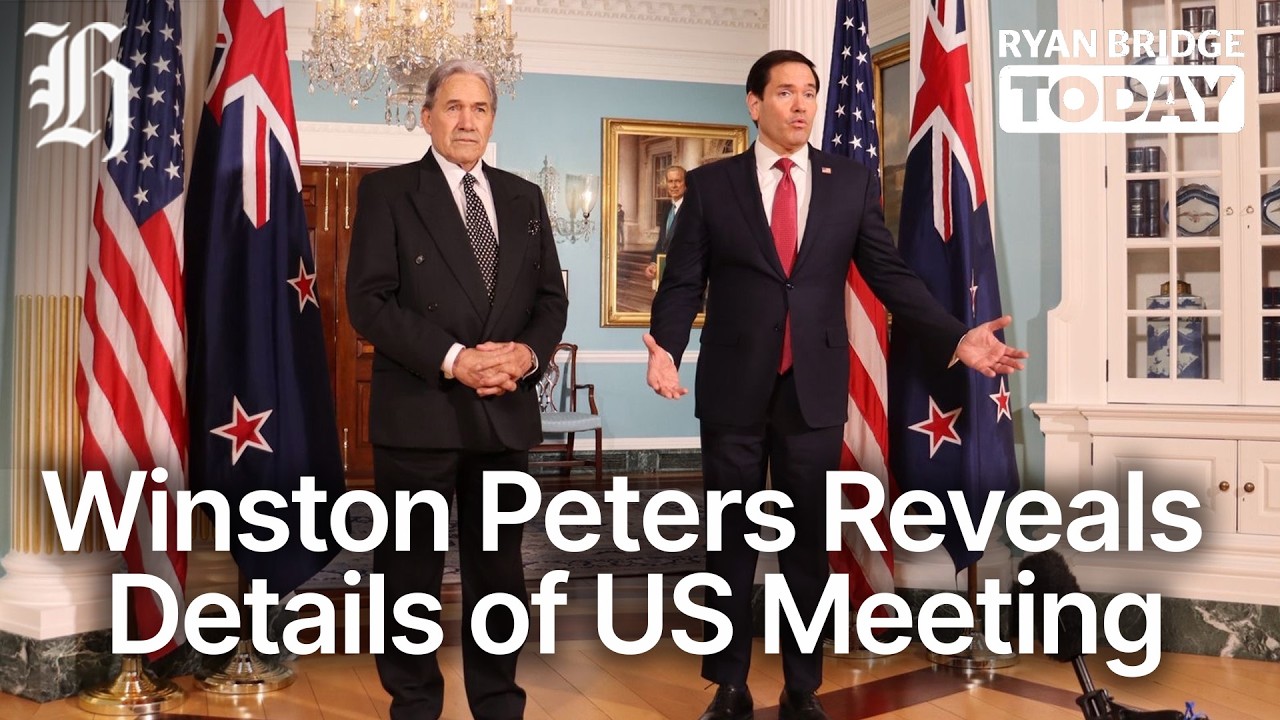Winston Peters reveals details about his meeting with Marco Rubio in Washington | Ryan Bridge TODAY