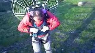 preview picture of video 'Paramotor DK Whisper Plus With An Apco Thrust HP Wing Polo Pitch Waringstown'