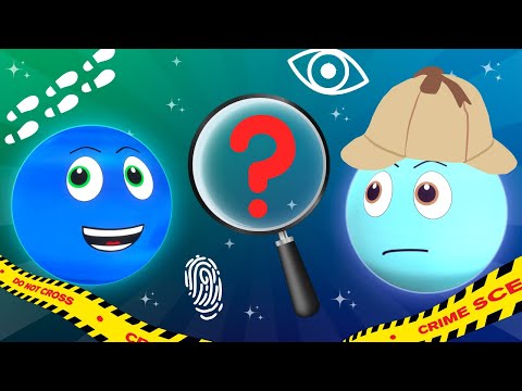 Neptune and Uranus - The Mystery of the Missing Moon! Solar System Cartoon. Planets. Videos for Kids