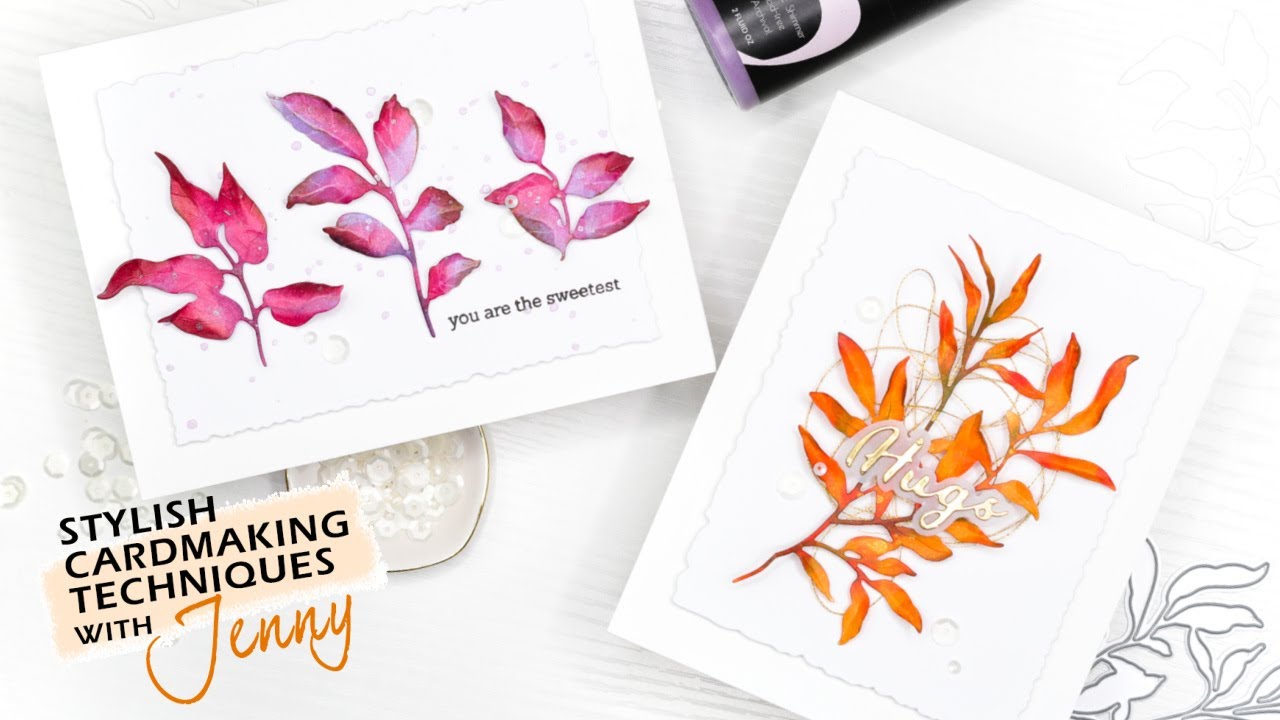 Make Your Die Cuts Pop!  | Stylish Cardmaking Techniques with Jenny