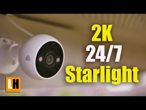 Kasa 2K+ Outdoor Wired Security Camera - Person/Motion Detection, 24/7 Recording, 2-Way Audio, Siren, Starlight Color Night Vision, Subscription-Free Local Storage or Optional Cloud, KC420WS video review thumbnail