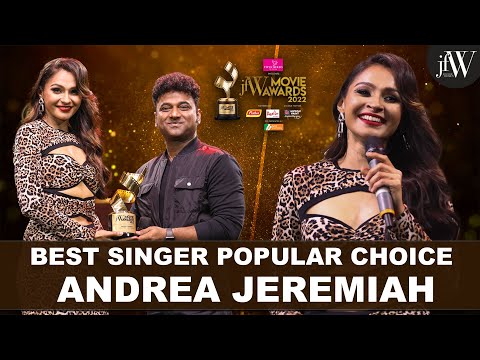 Best Singer (Popular Choice) - Andrea Jeremiah | Oo solriya | DSP | JFW Movie Awards 2022