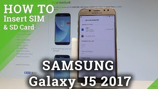 How to Insert SIM and SD Card in SAMSUNG Galaxy J5 2017 |HardReset.info