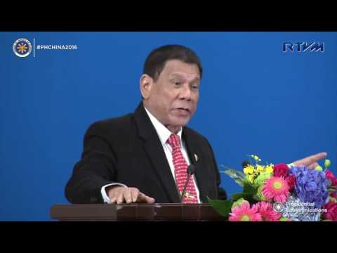 Philippine-China Trade and Investment Forum (Speech) 10/20/2016