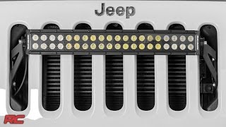2007-2017 Jeep Wrangler JK 20-inch LED Light Bar Grille Mount by Rough Country