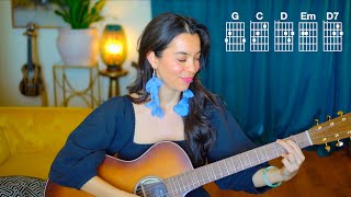 Brown Eyed Girl by Van Morrison EASY Guitar Tutorial | Step-by-Step Lesson for Beginners