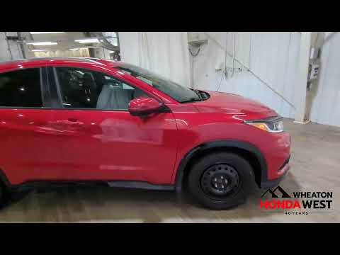 2022 Honda HR-V Sport AWD CVT in Red for sale at Wheaton Honda West in Calgary, AB