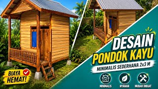 Download lagu Desain Minimalis Pondok Kayu di Kebun Simpel Sederhana | Rumah Minimalis mp3